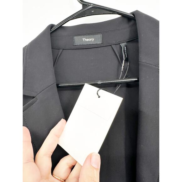 Theory Casual Blazer in Precision Ponte Black 10 NEW - Picture 6 of 6